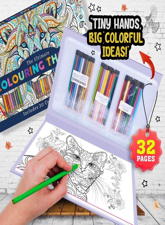 BRIJBASI Colouring Therapy Art Kit Book with Colored Pencils for Kids Featuring Fashion Illustrations and Engaging Activities - Ideal Gift for Girls - Ages 3+ Years - Image 3
